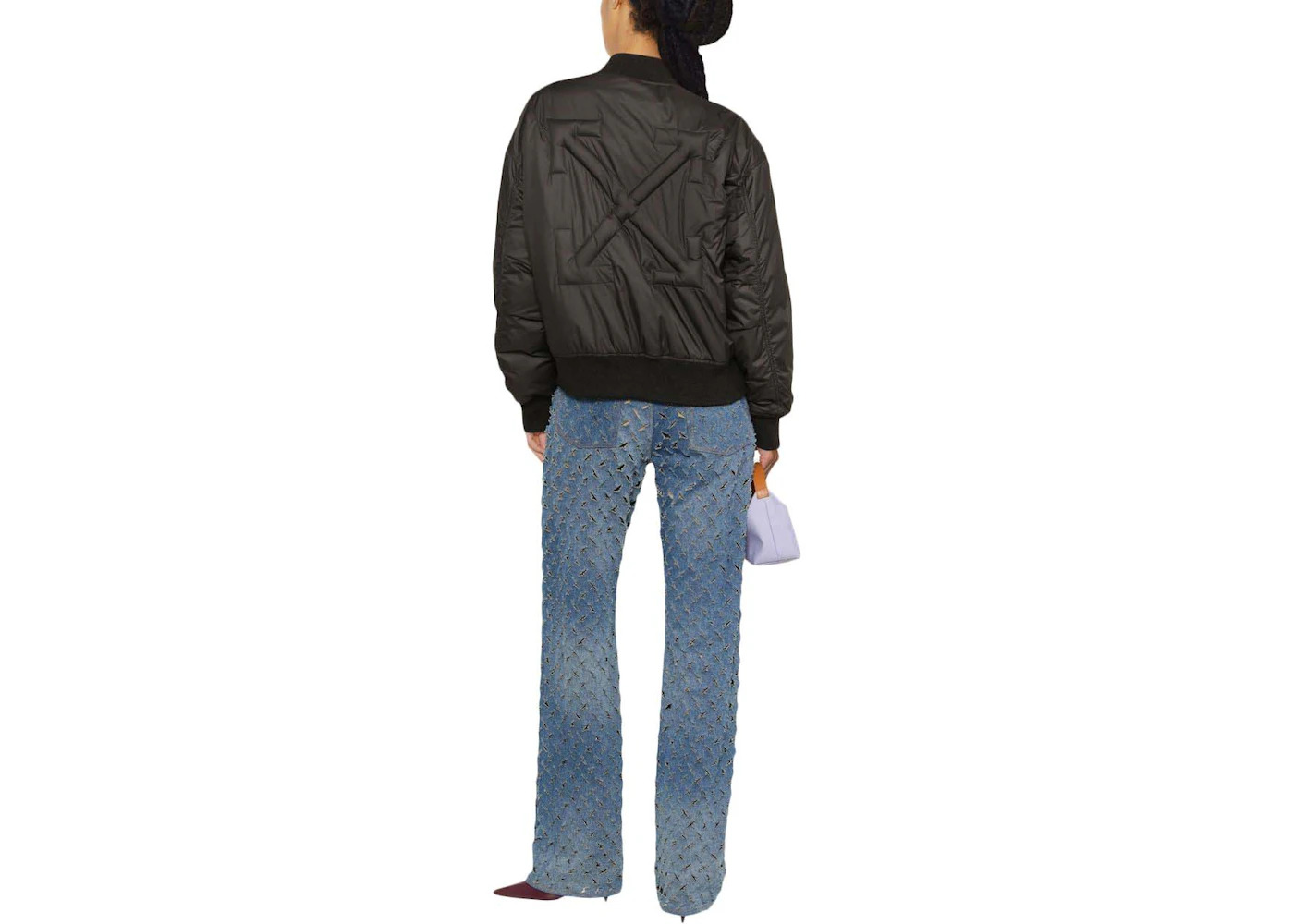 OFF-WHITE Peach NY Over Bomber Black/White - 2
