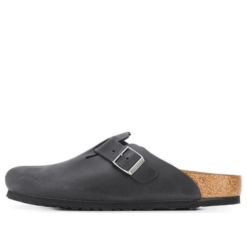 Birkenstock Boston Narrow 'Oiled Leather Black' 0059463 1
