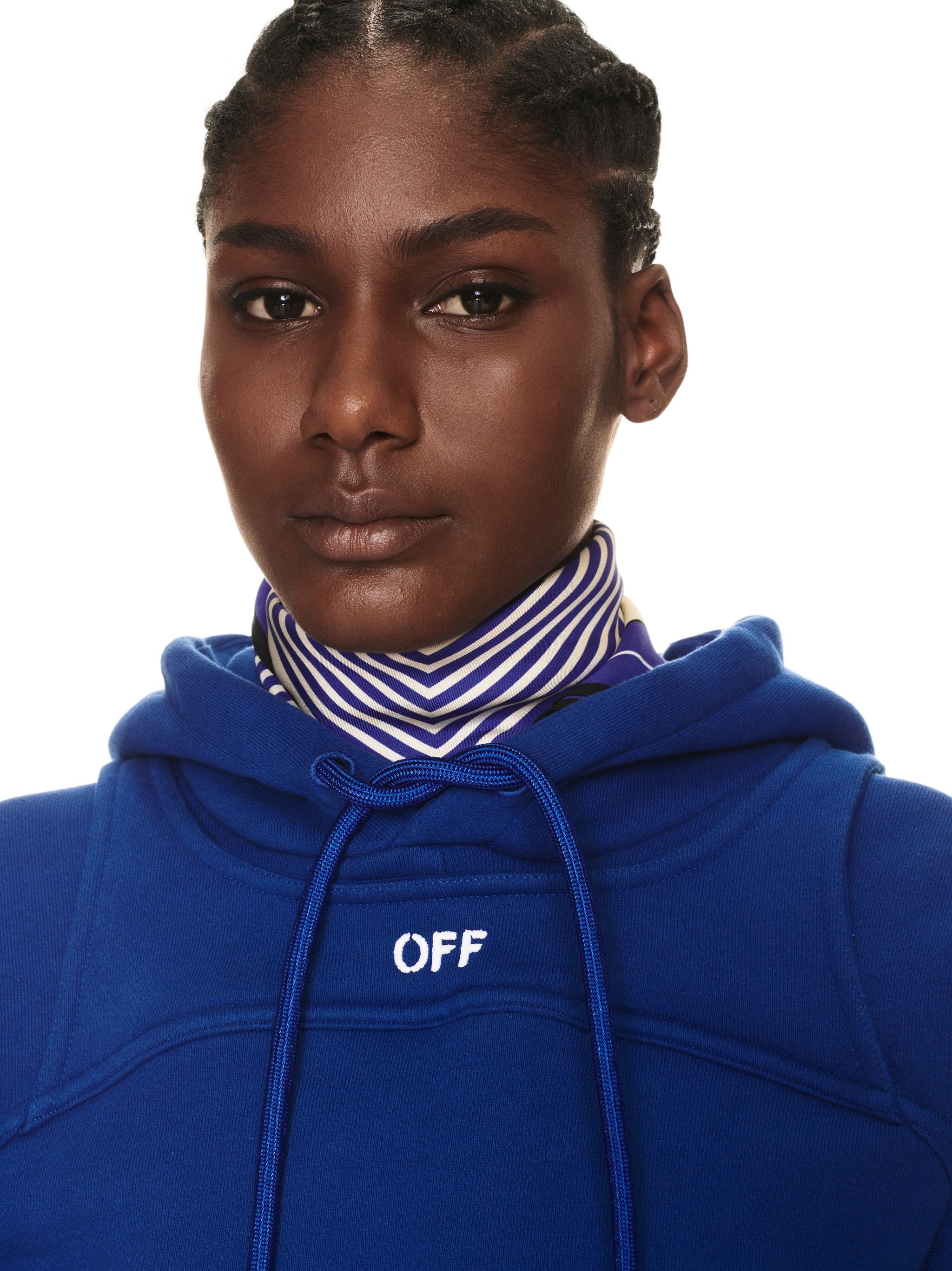 Off Stamp Round Crop Hoodie - 5