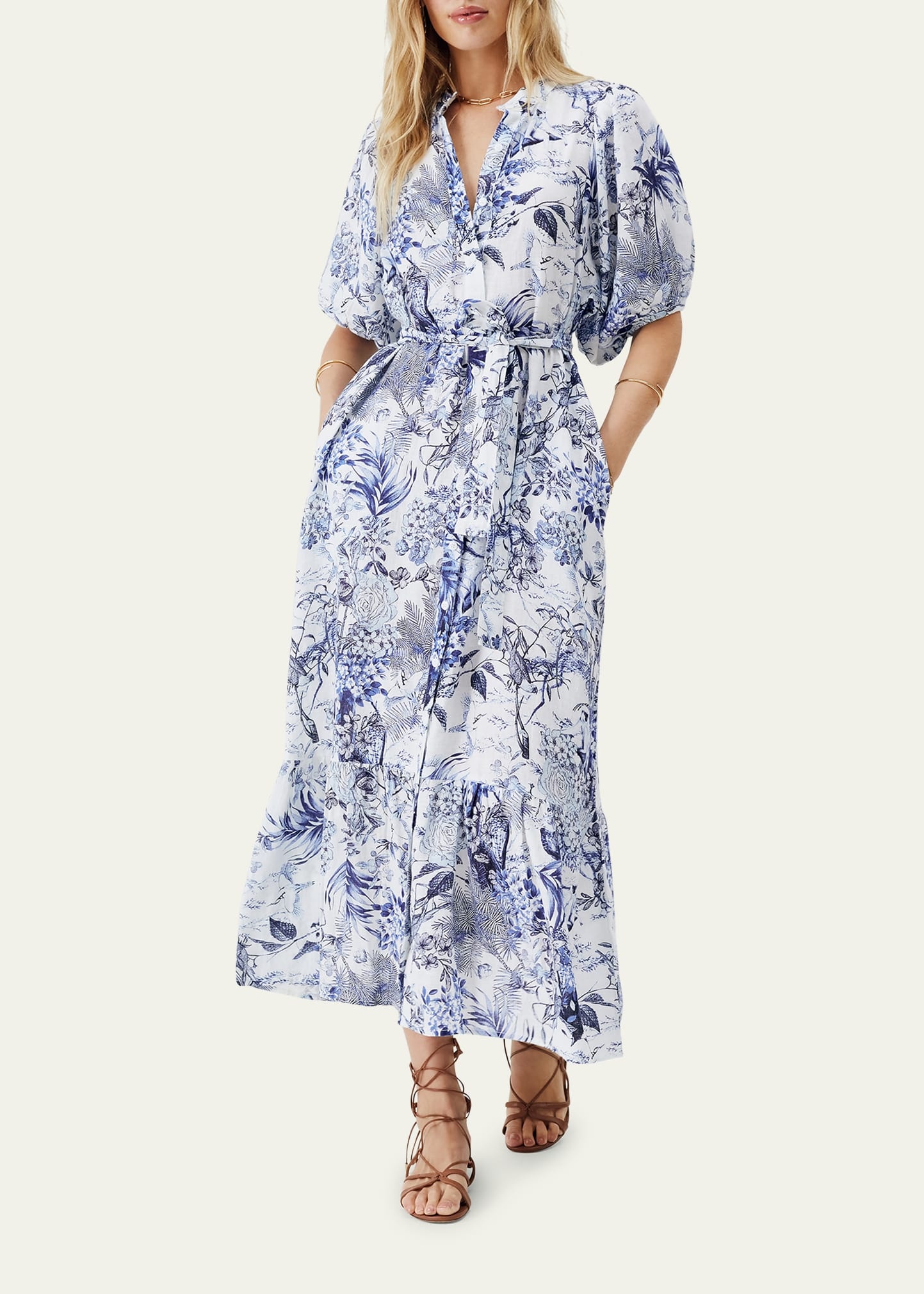 Kitty Belted Maxi Shirtdress - 2