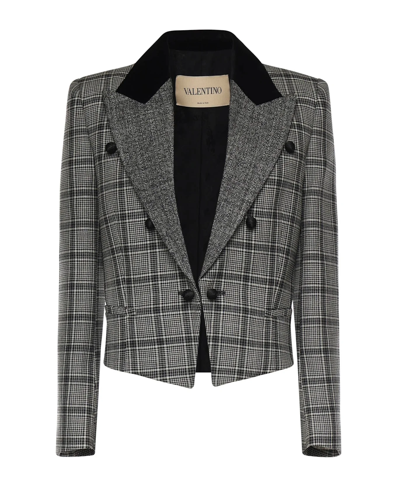 Checked Wool Jacket - 1