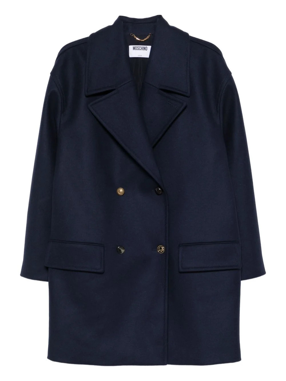 double-breasted coat - 1