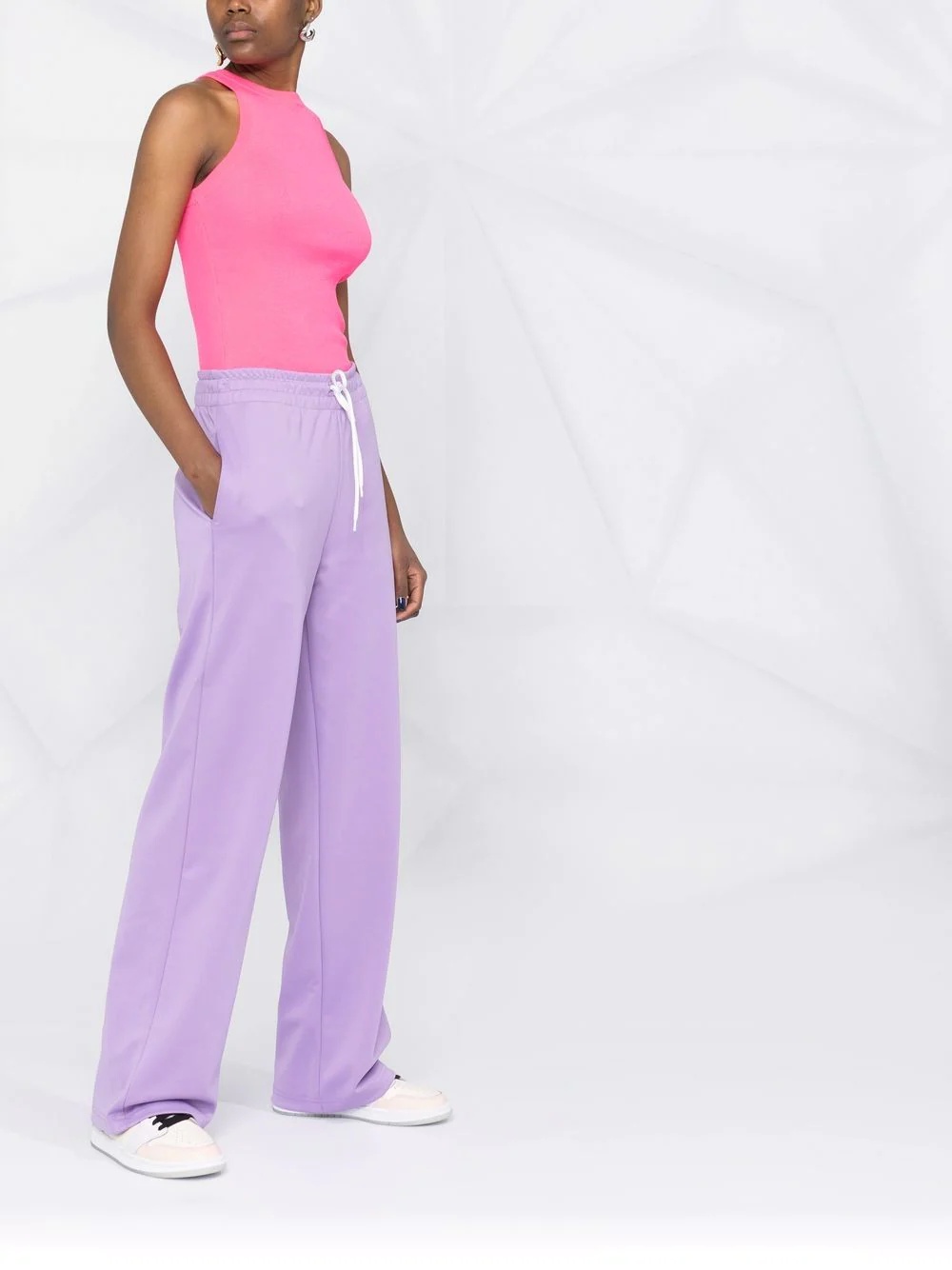 ribbed-knit sleeveless top - 6