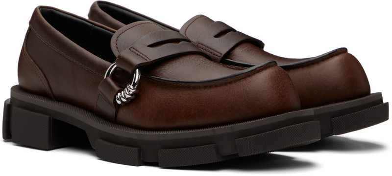 Brown Gao Pierced Loafers 4