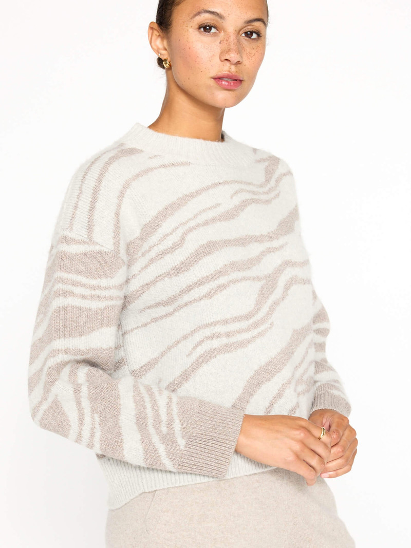 BROCHU WALKER The Adria Jacquard Pullover outlook