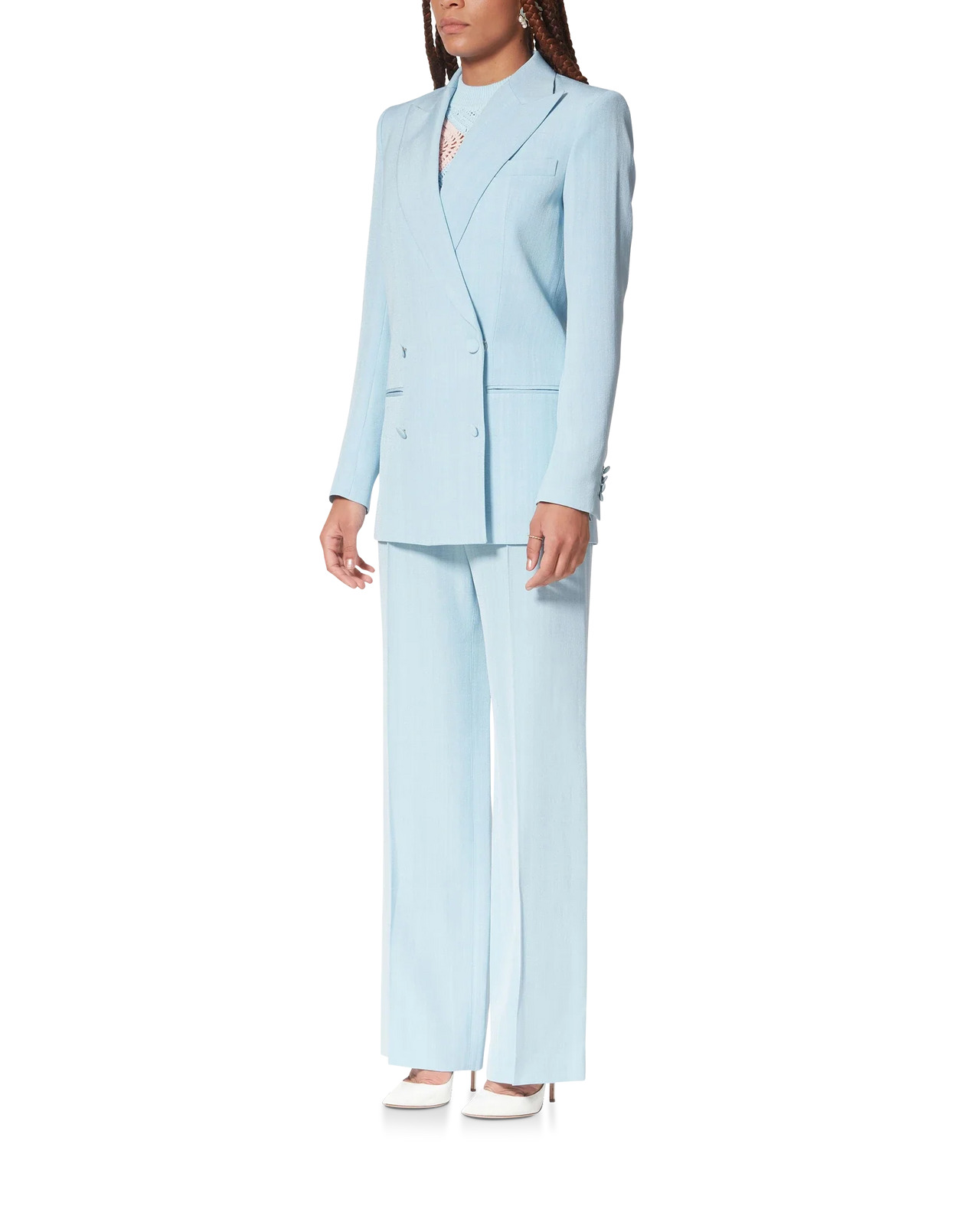 Double Breasted Tailored Blazer - 3