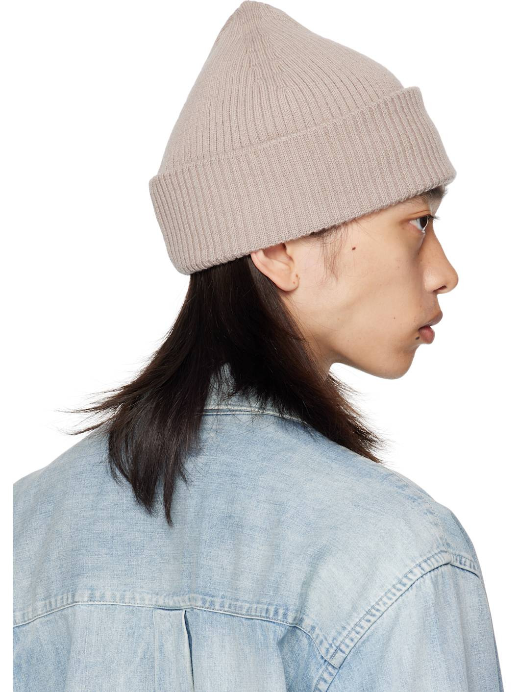 Beige Knit Beanie - 3