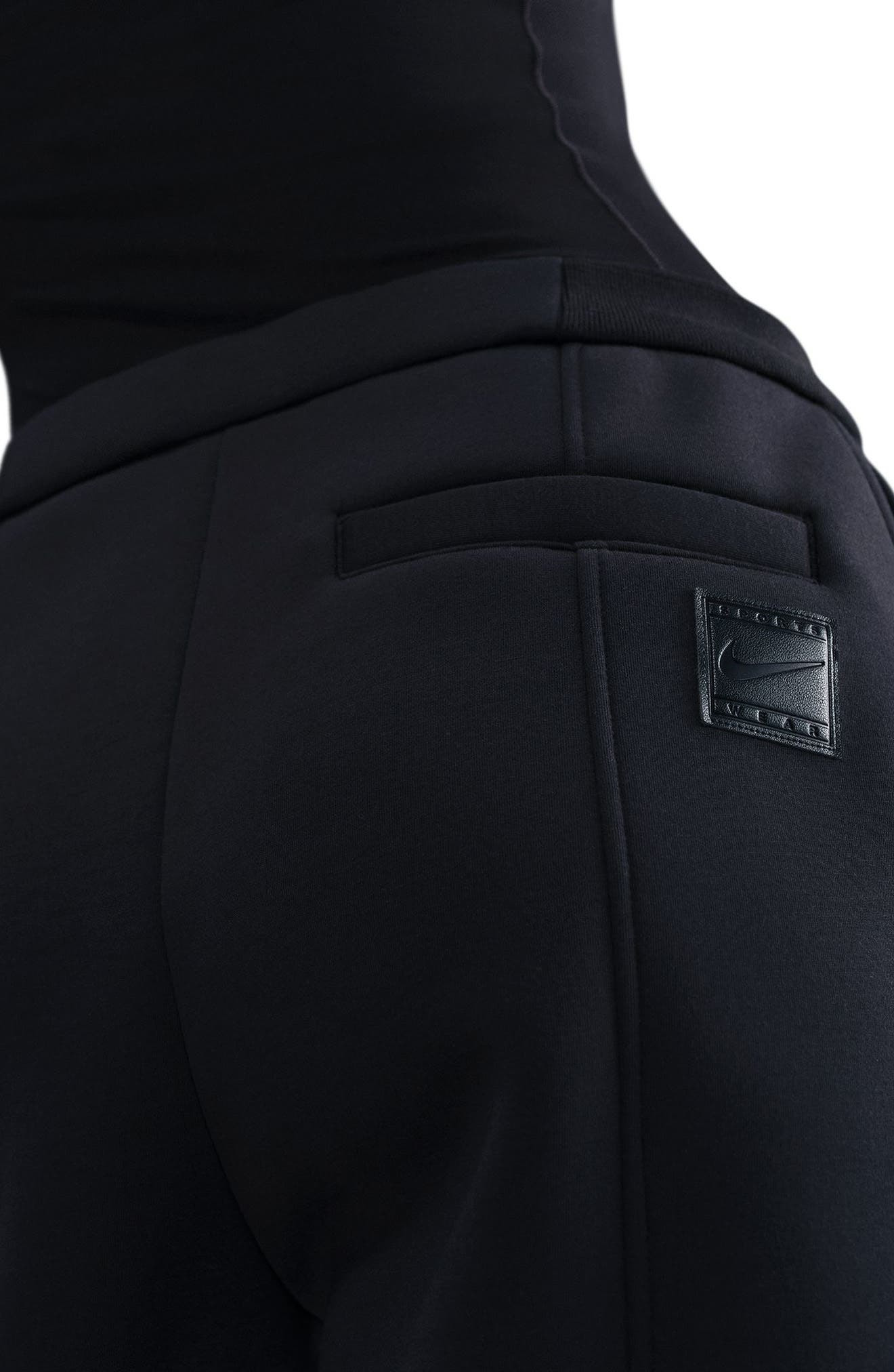 Nike Sportswear Essential Fleece Shorts in Black/Anthracite at Nordstrom - 3