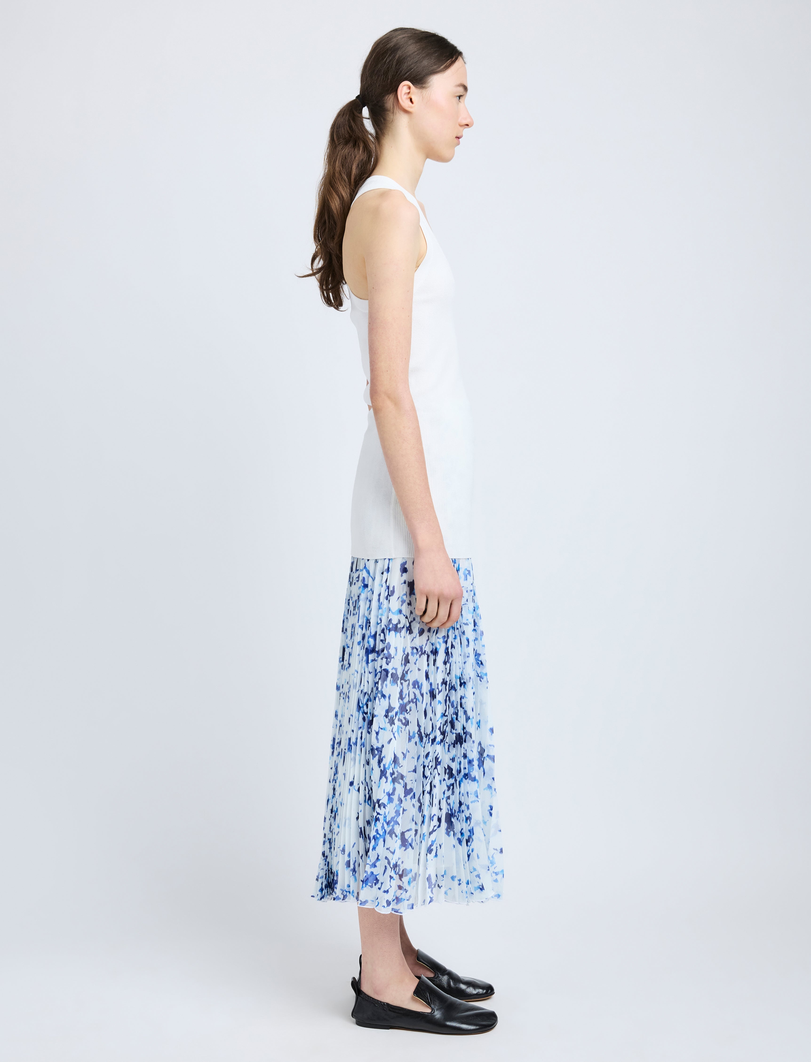 Cecily Skirt in Printed Crinkle Chiffon - 3