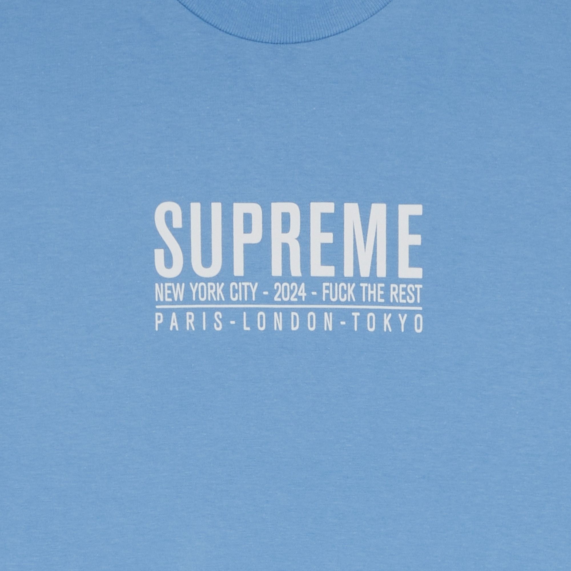 Supreme Paris Tee 'Bright Blue' - 2