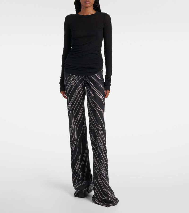 Rick Owens Bias cady crêpe wide-leg pants outlook