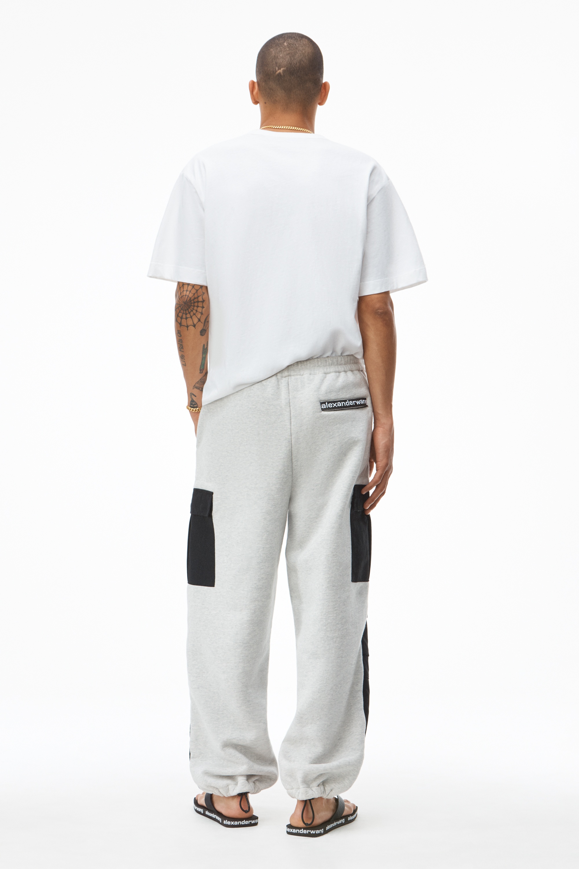 HYBRID CARGO PANT IN NYLON AND TERRY - 4