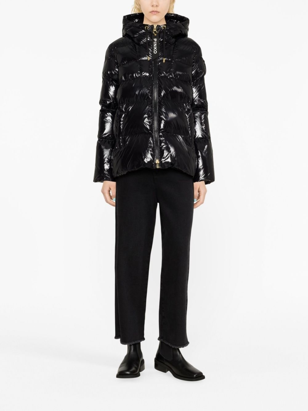 quilted hooded puffer jacket - 2