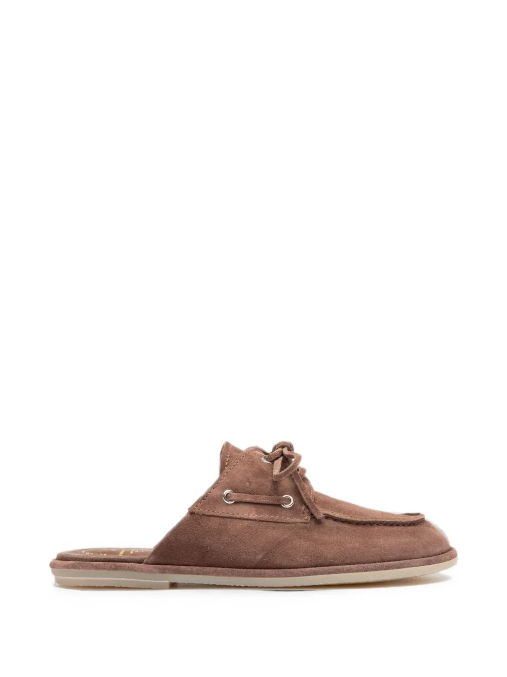 Love lace-up suede mules - 1