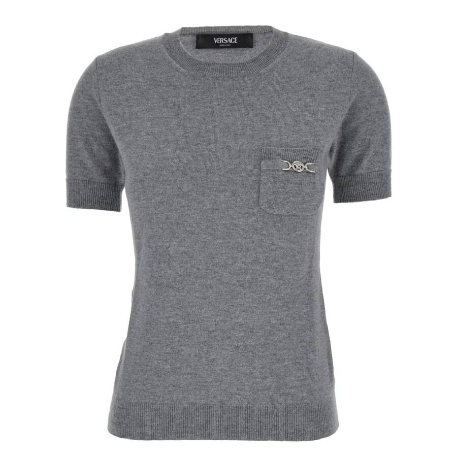 Versace Medusa 95 Cashmere-Blend Knit T-Shirt - 5