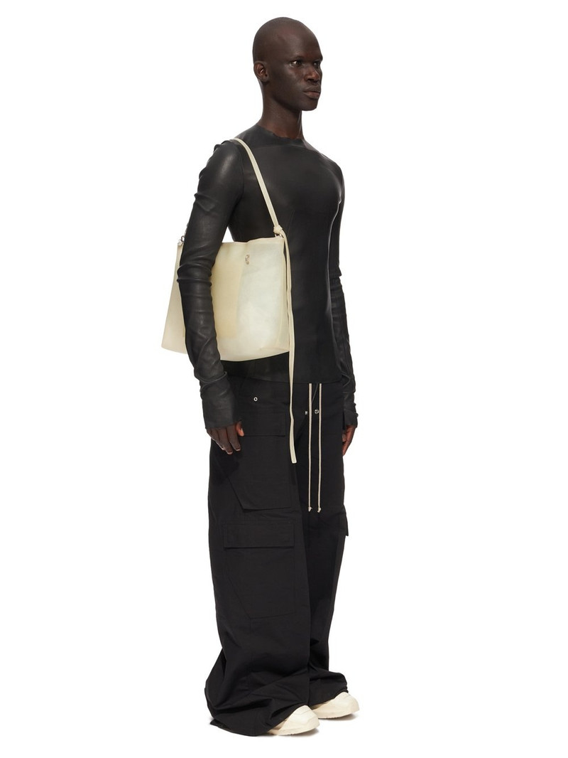 Transparent Leather Messenger Bag 10