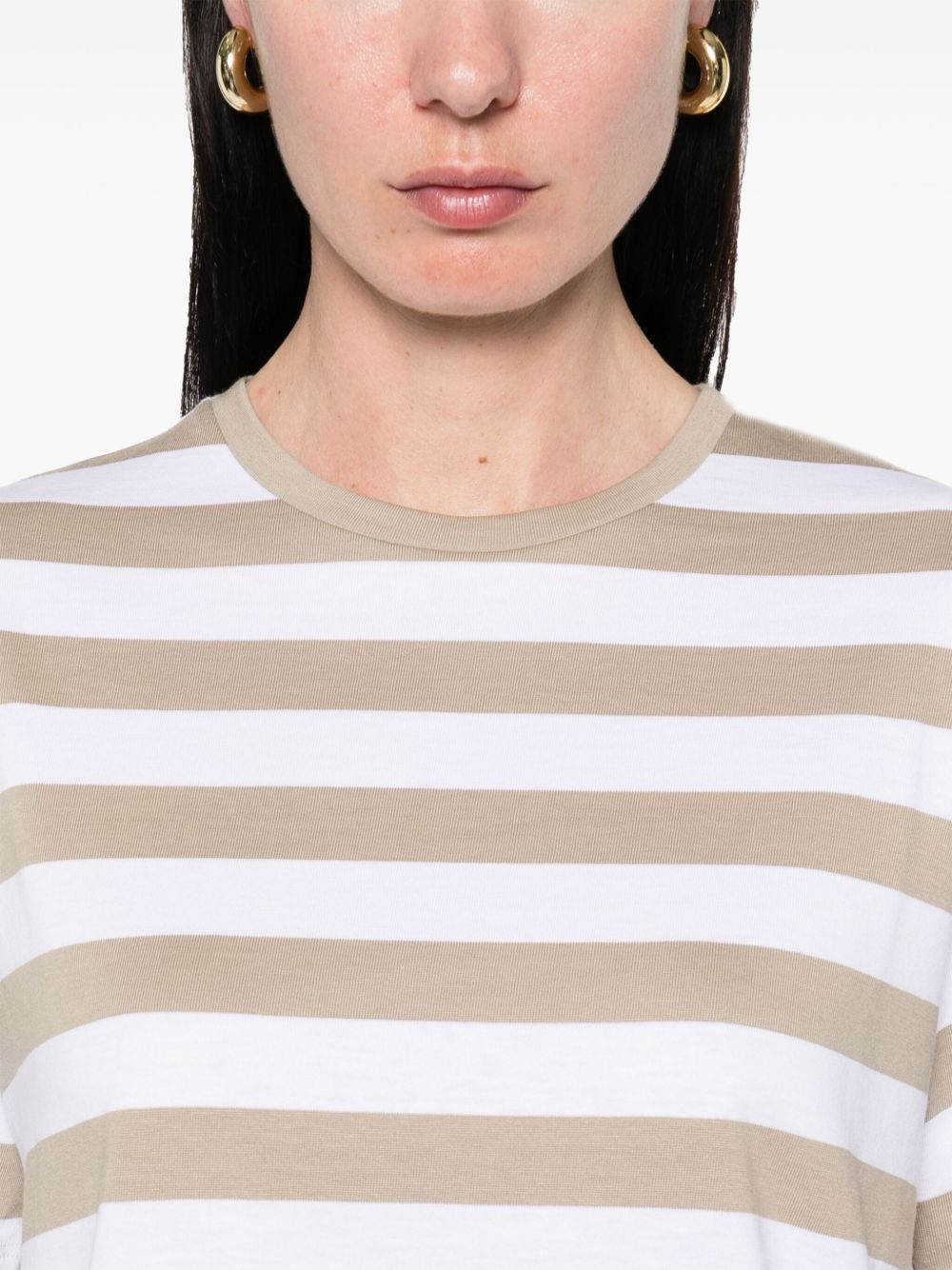 striped cotton T-shirt - 5