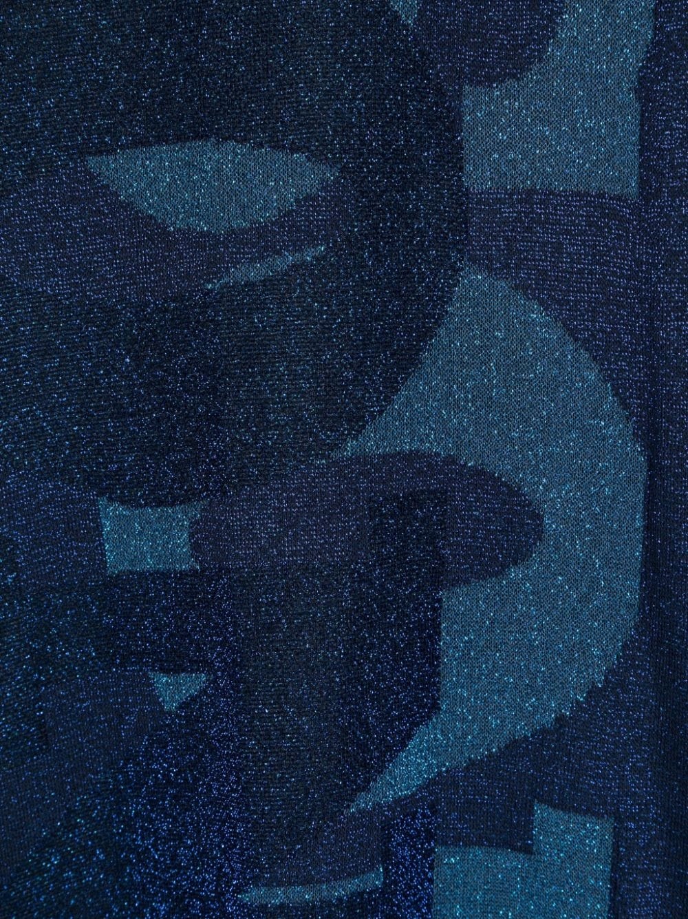 logo-print lurex-detail scarf - 2