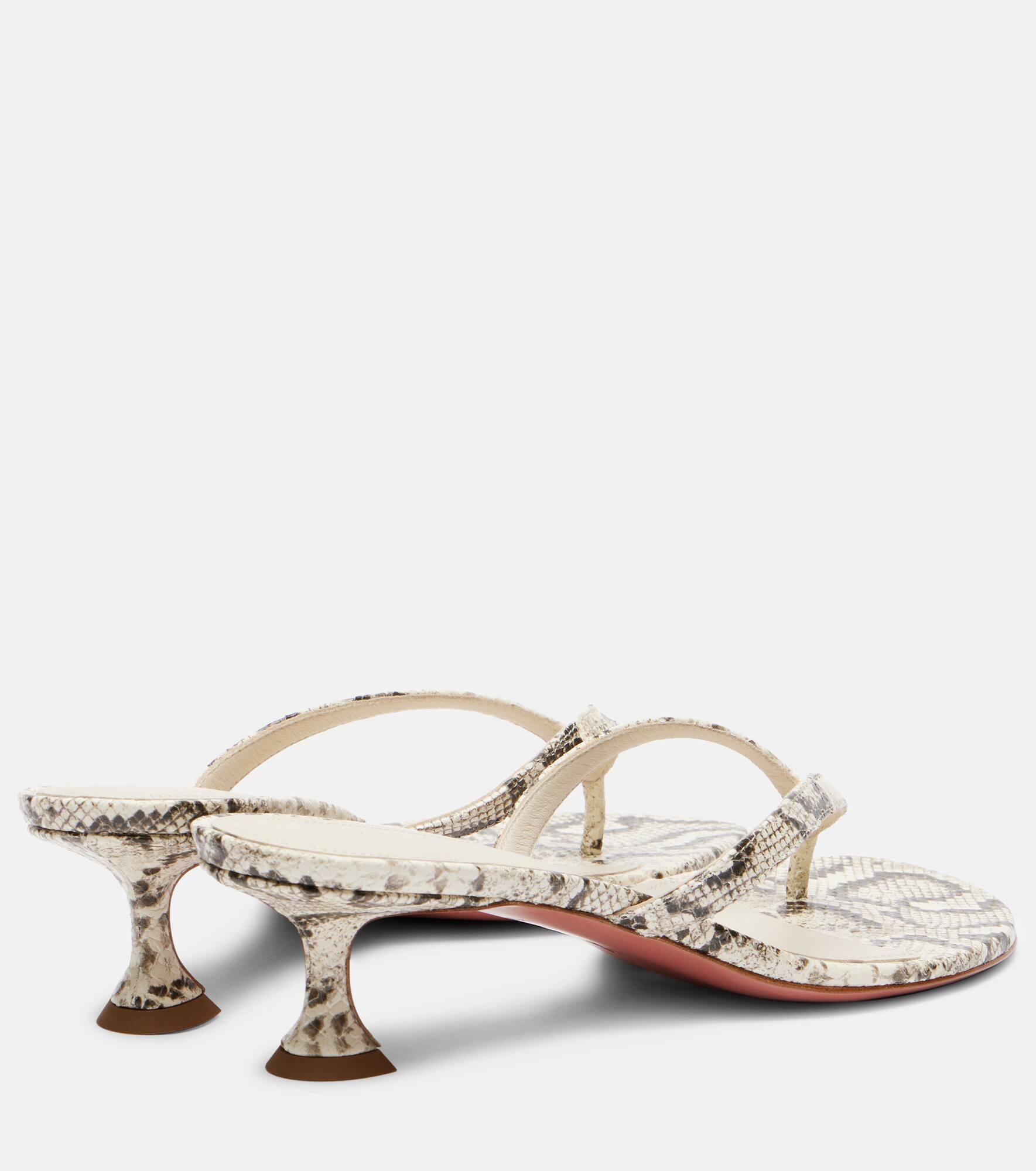 Juliette 45 leather thong sandals - 2