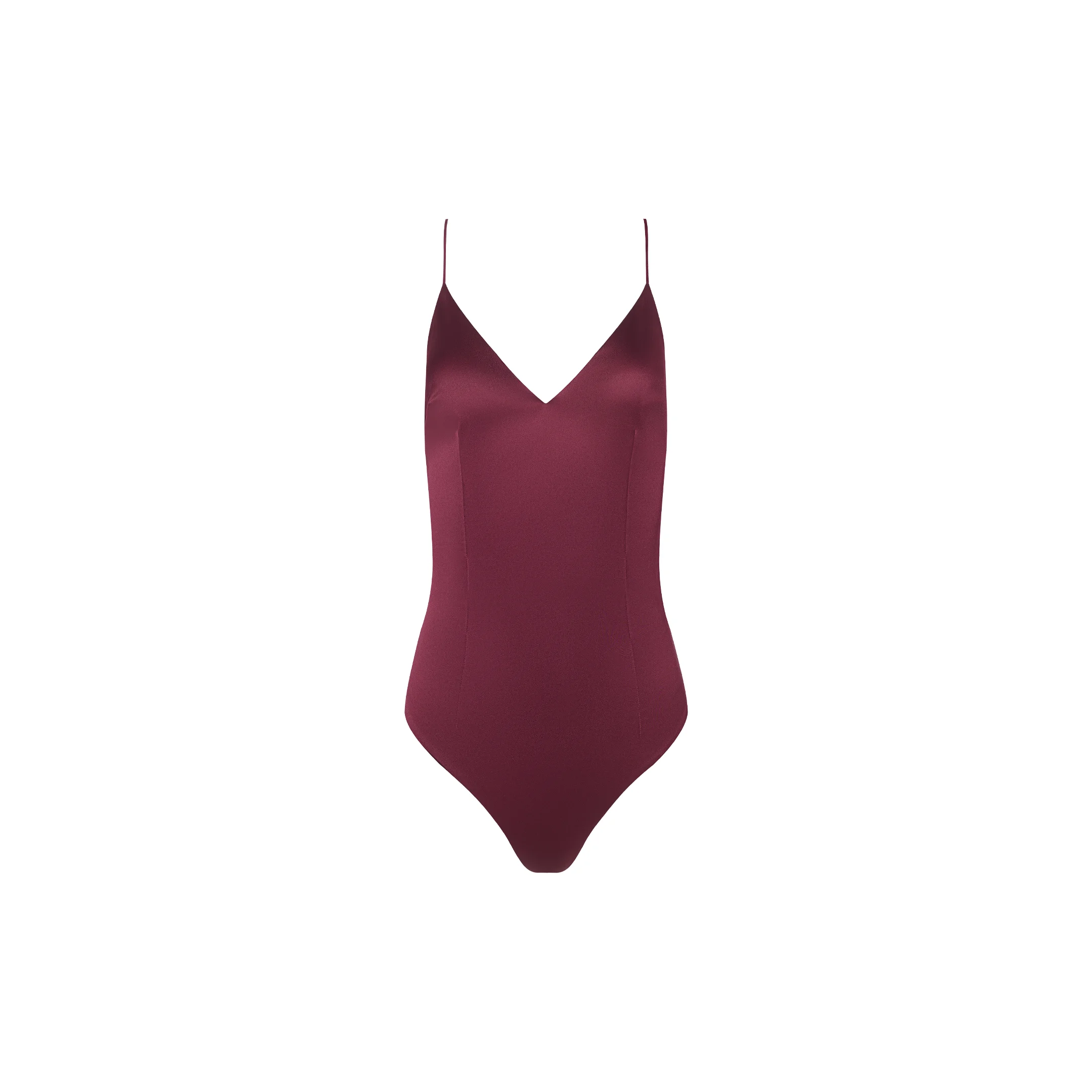 Dara Stretch-Satin Bodysuit - 1