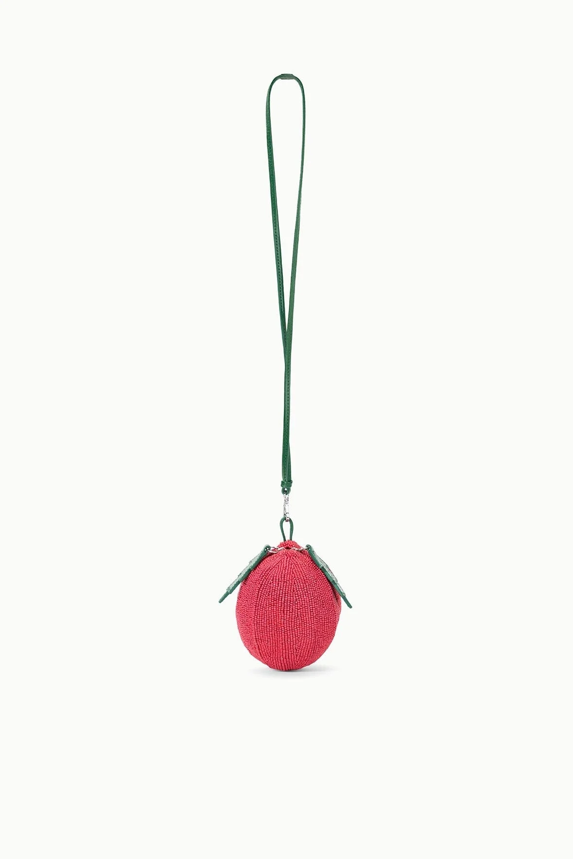 STAUD CAMPARI BEADED BAG TOMATO - 1