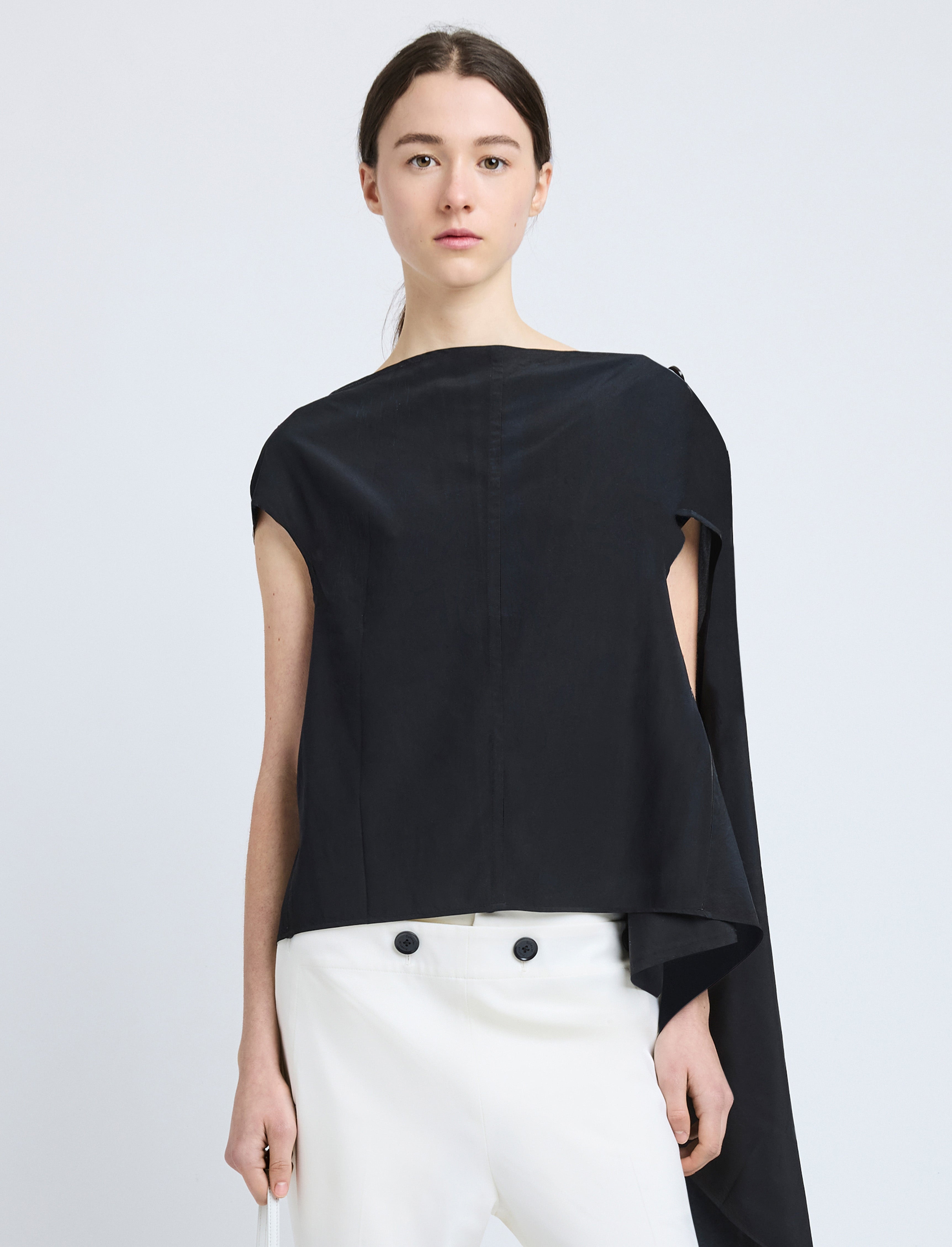 Ondine Top in Stretch Silk Viscose - 2