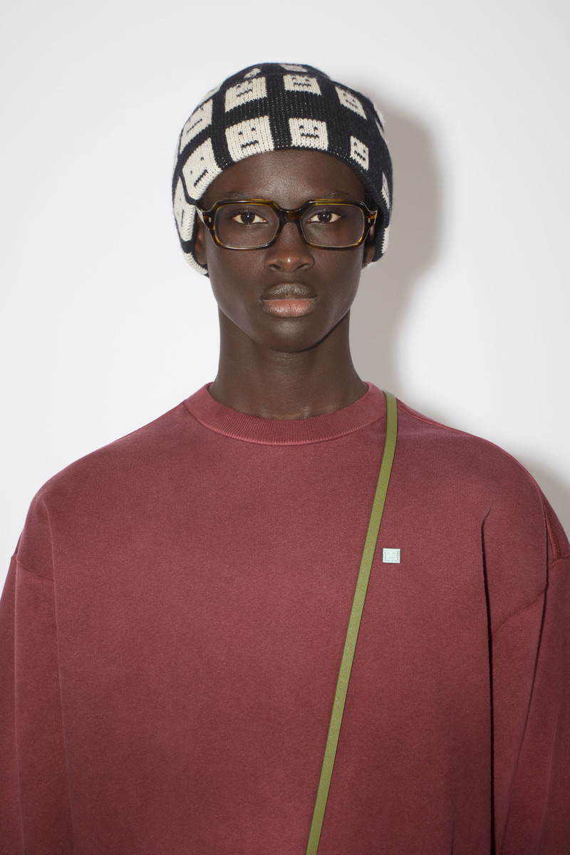 Crew neck sweater - Wine red 4