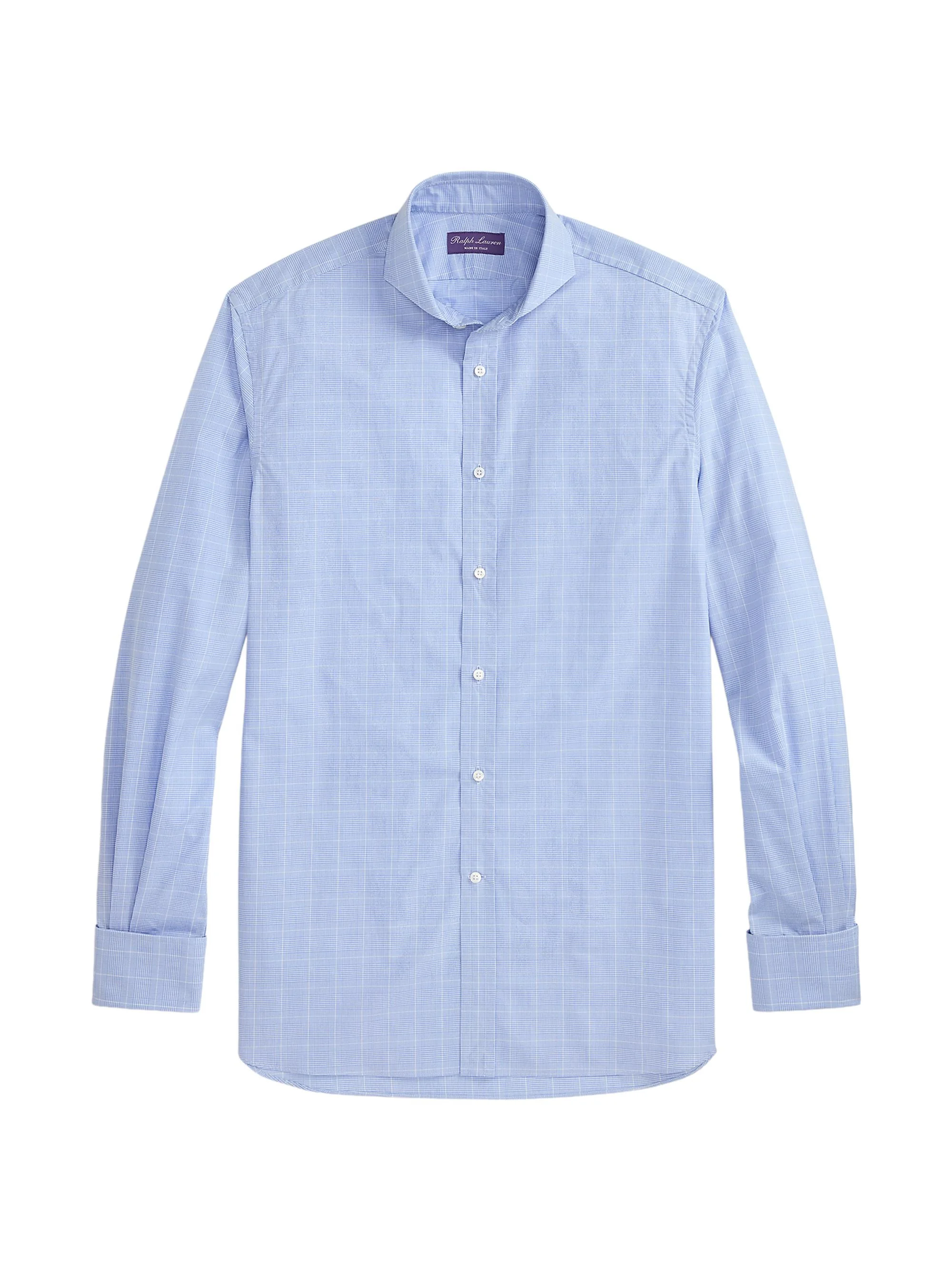 Men's Glen Check Dress Shirt - Blue White Multi - 1