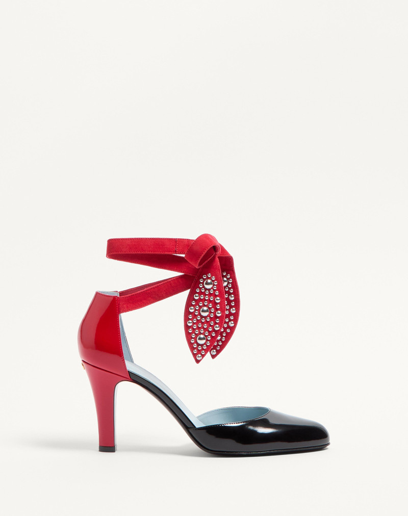 FOLIEFOLIAGE PUMPS IN ABRASIVE CALFSKIN 85MM - 1