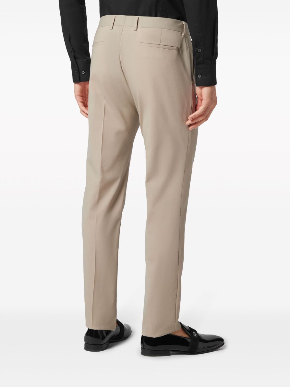 pressed-crease tailored trousers - 4