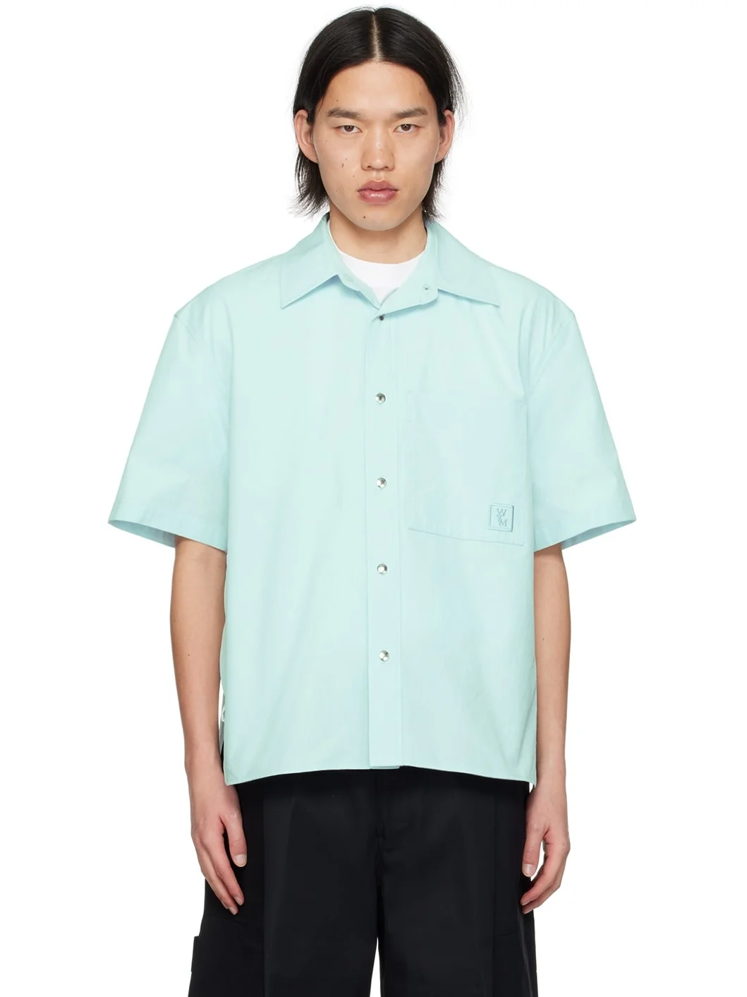 Blue Vented Shirt - 1