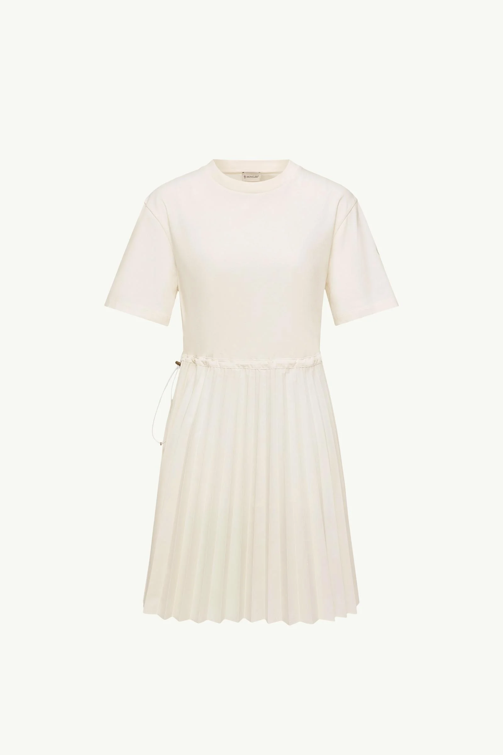 Pleated Cotton Midi Dress - 1