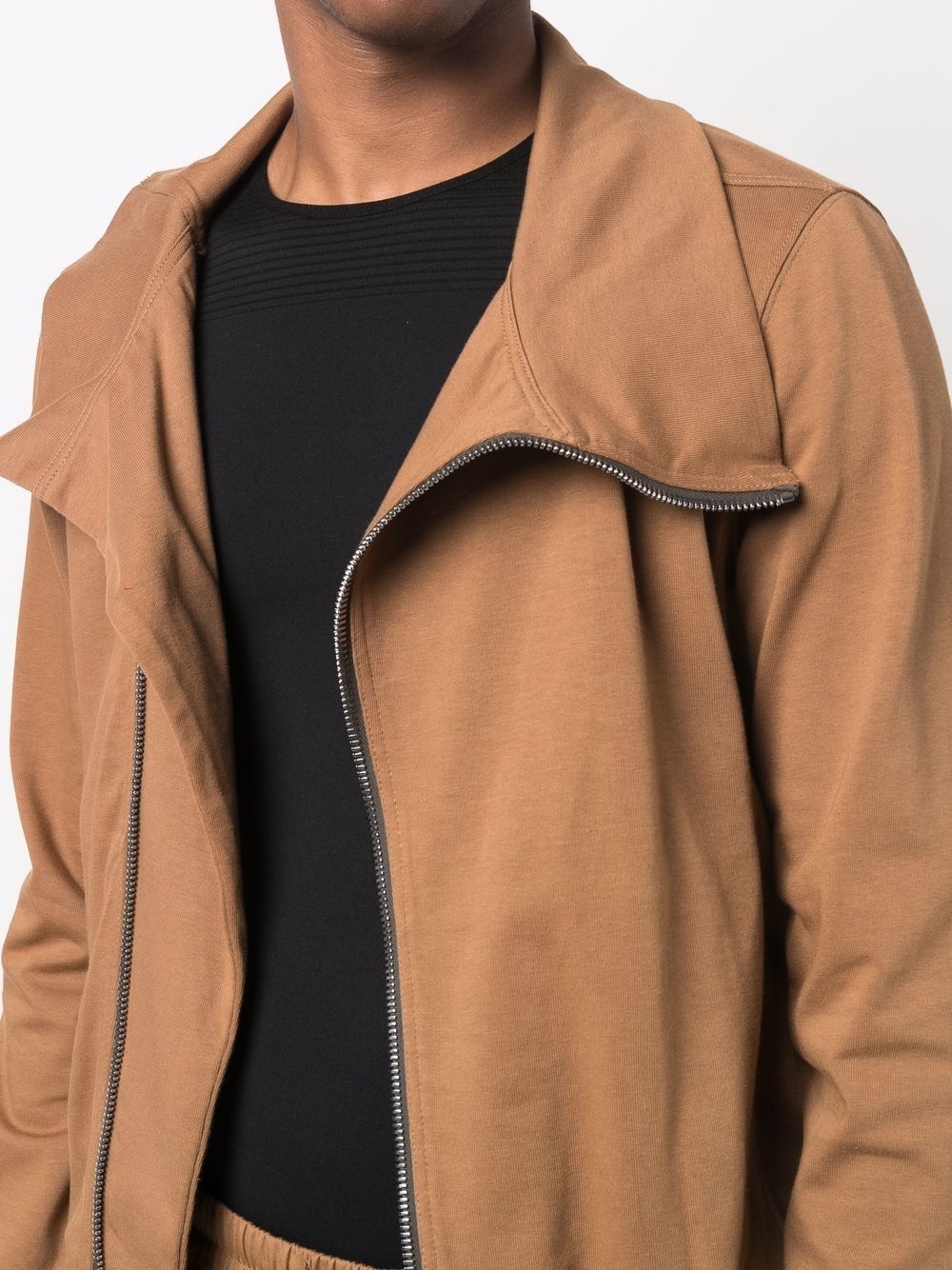 zip-up funnel neck jacket - 5