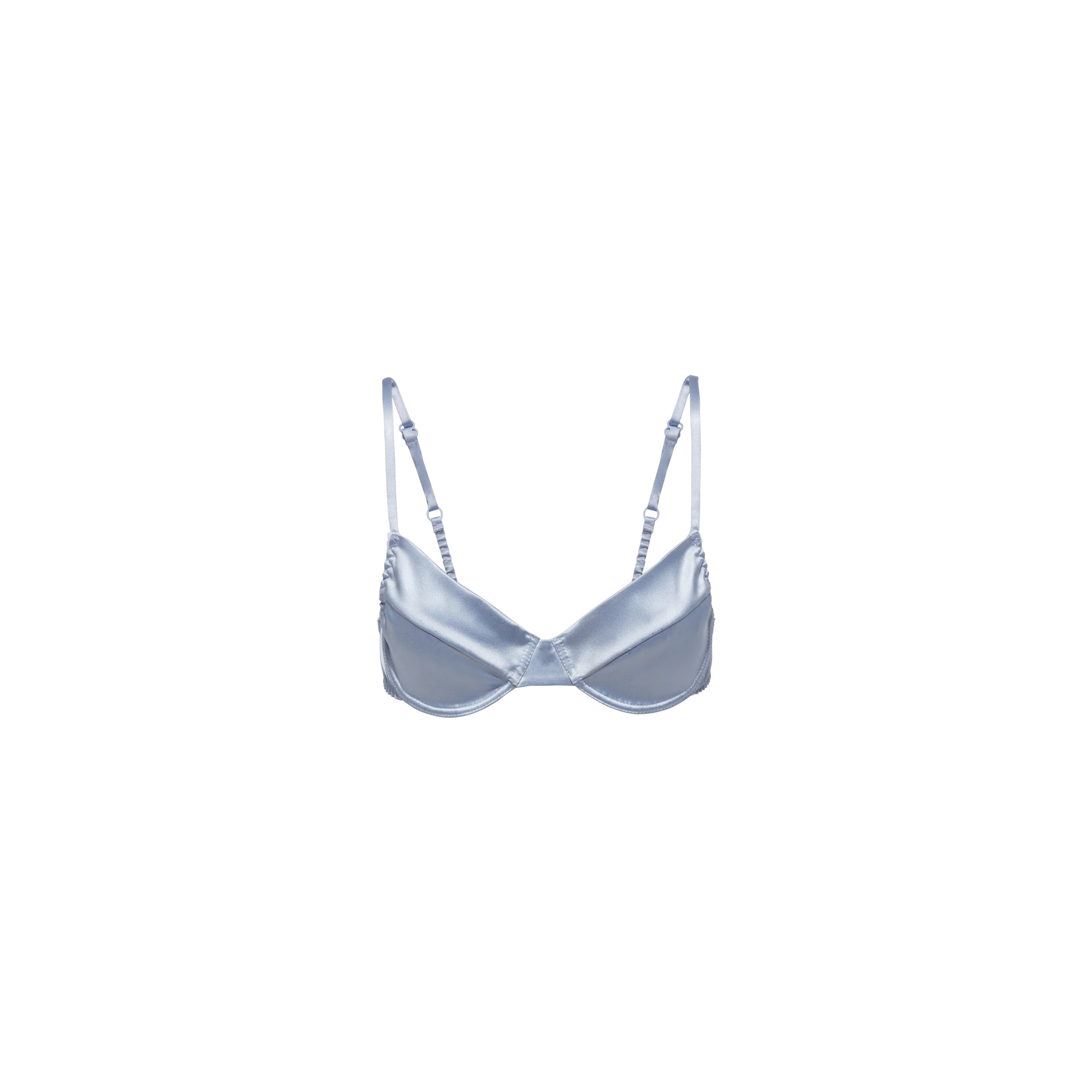 Ribbed knit demi bra