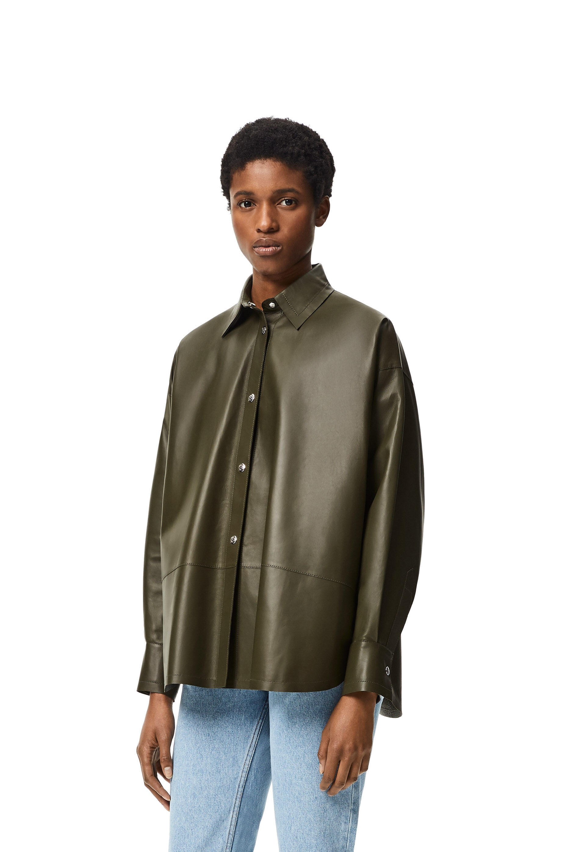 Oversize shirt in nappa - 3