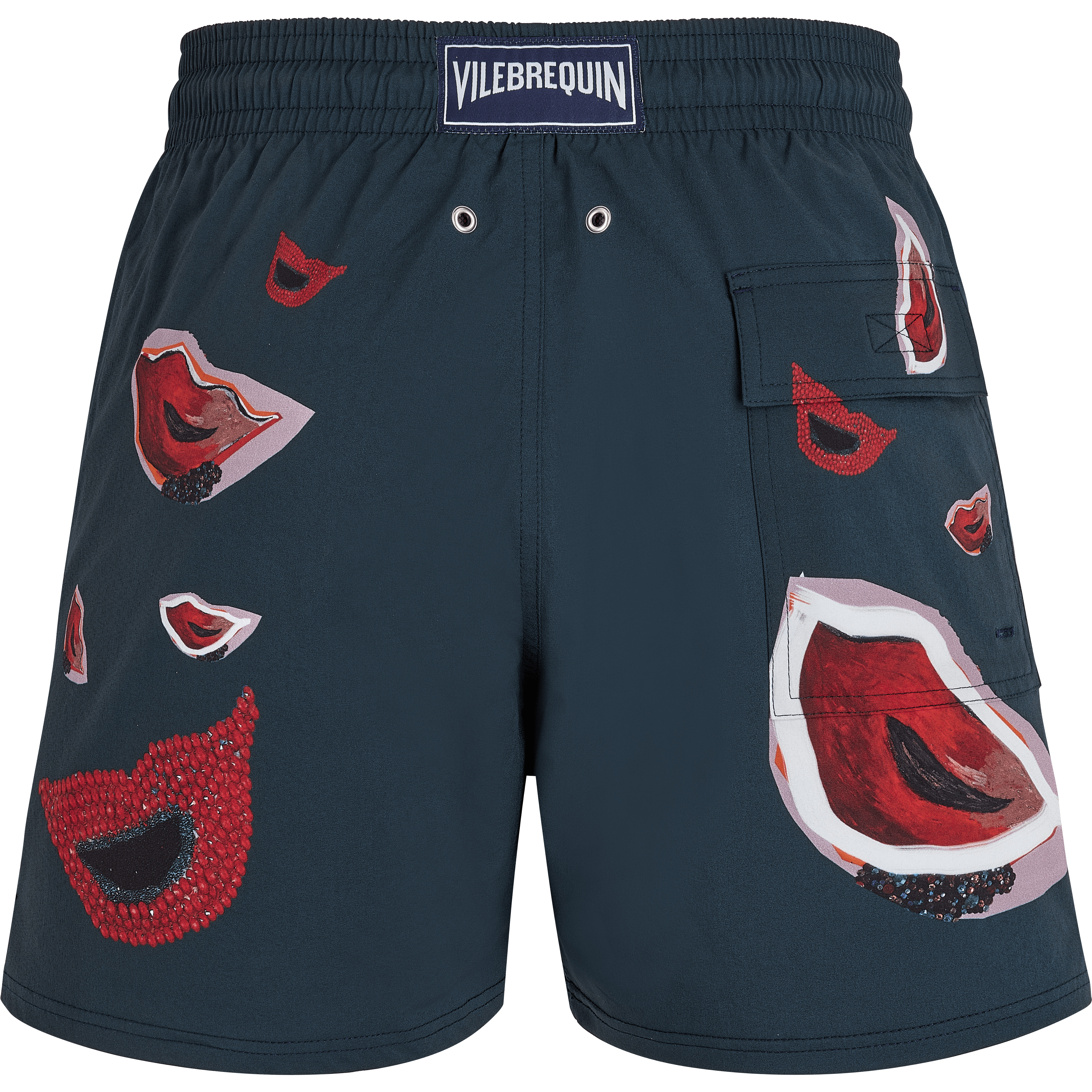 Men Stretch Swim Trunks Passion - Vilebrequin x Deux Femmes Noires - 2