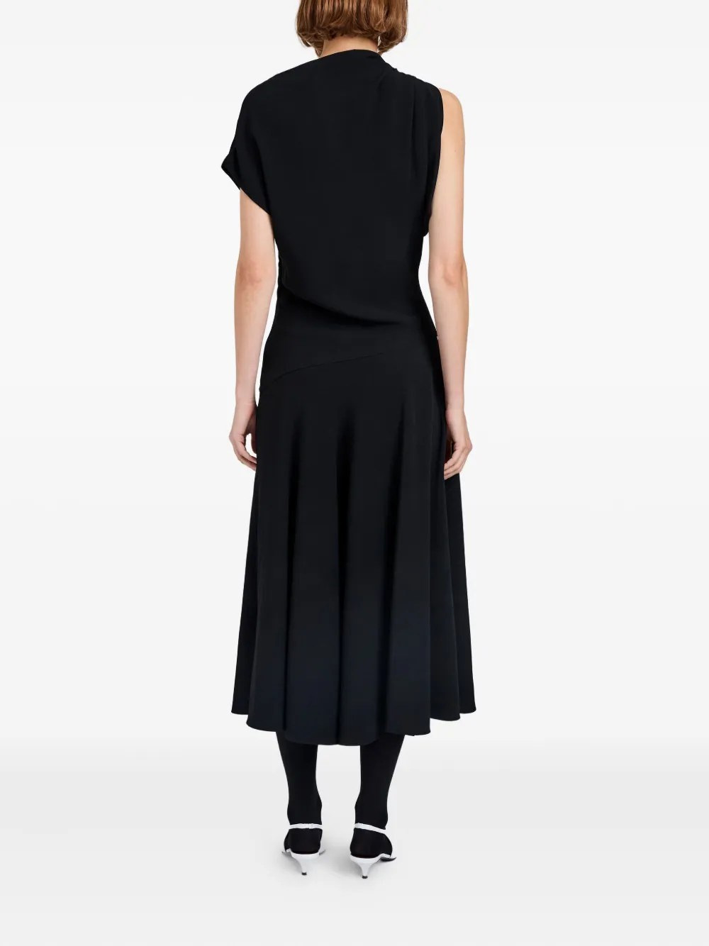 Rue Dress in Light Matte Double Crepe - 3