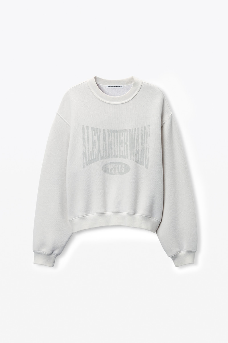 Distressed Logo Sweatshirt 1