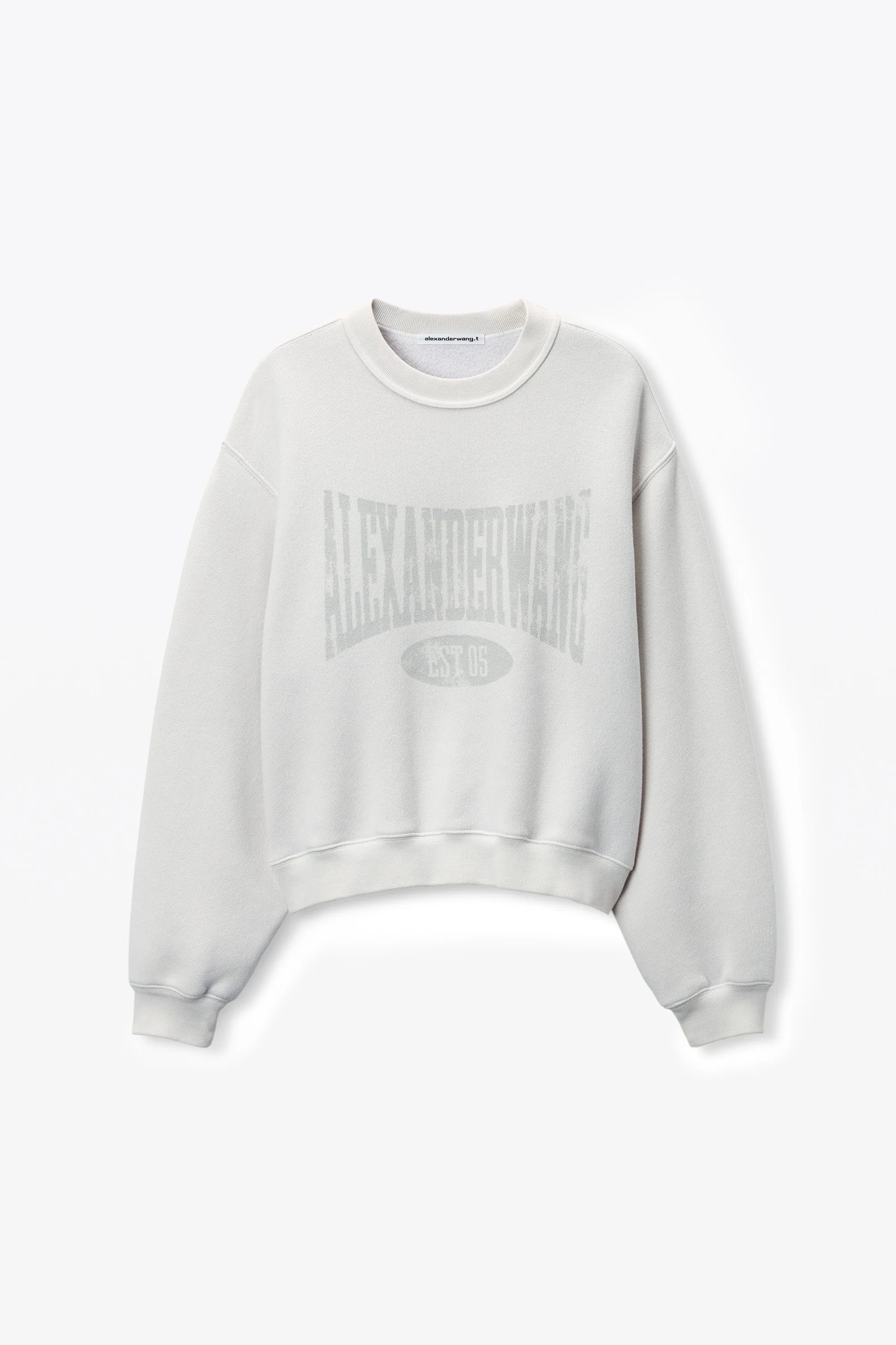 Distressed Logo Sweatshirt - 1