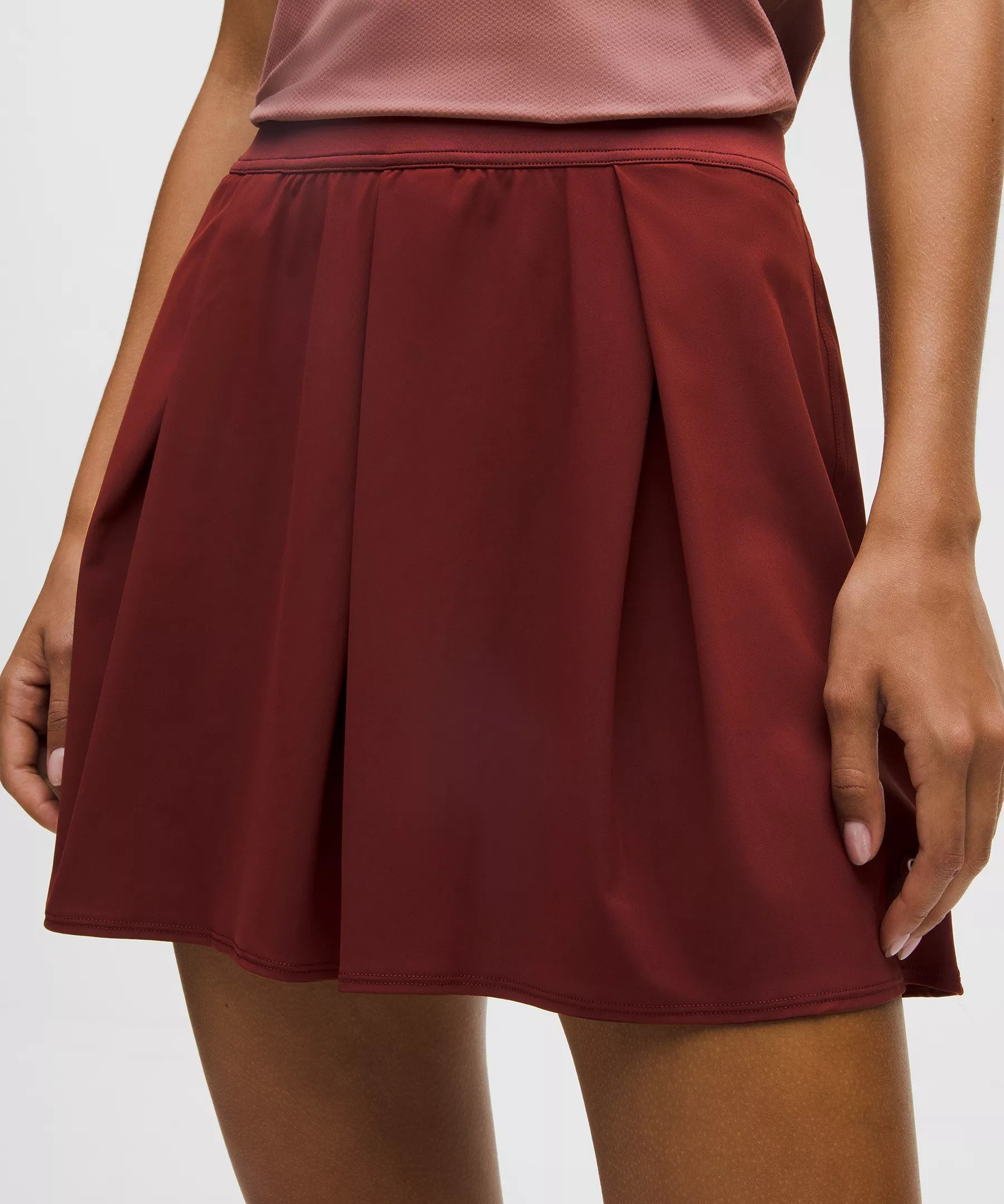 Angled-Pleat High-Rise Tennis Skirt - 4