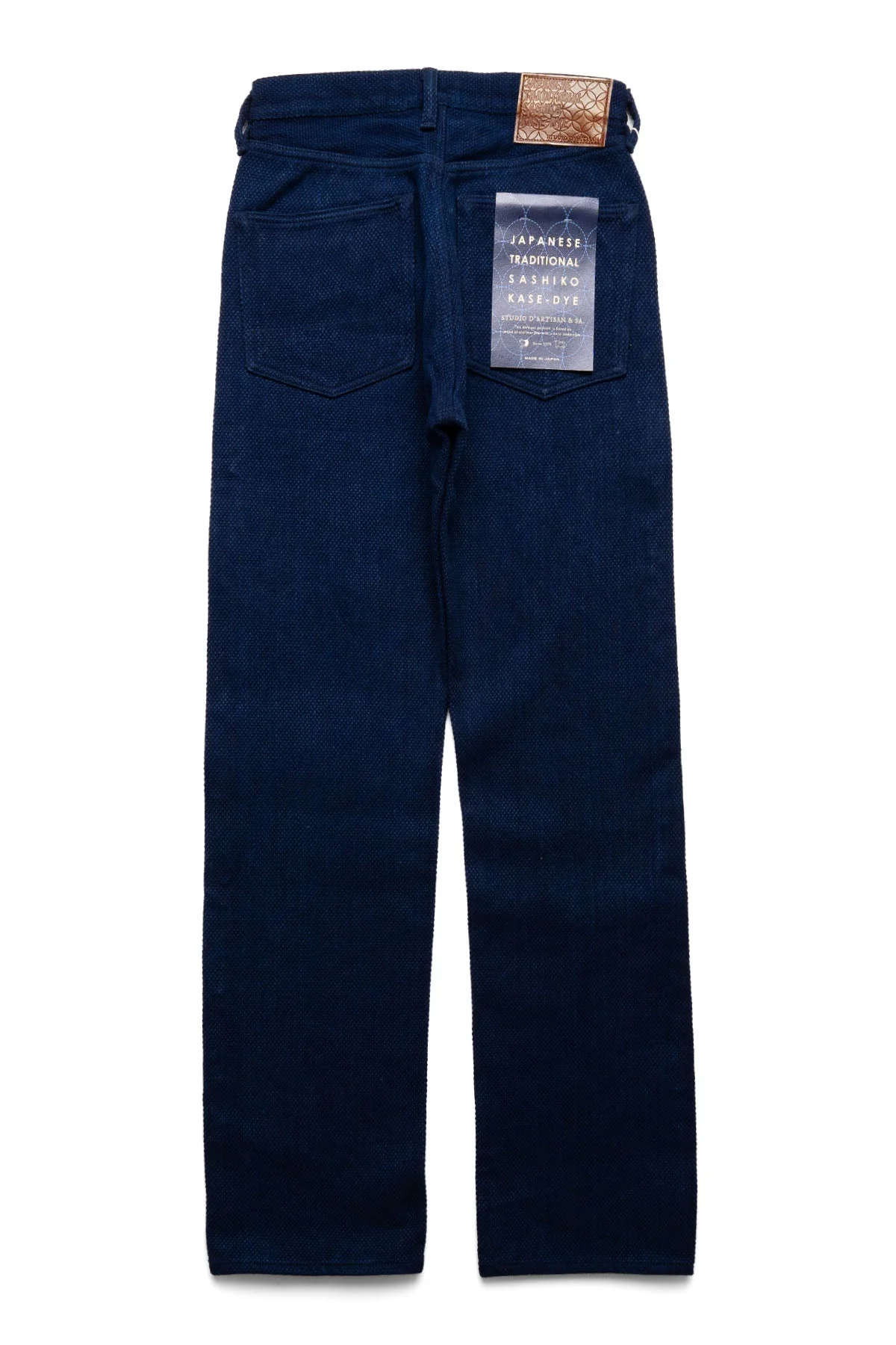 Selvedge Sashiko Kase-Dye Jeans - Indigo - 1
