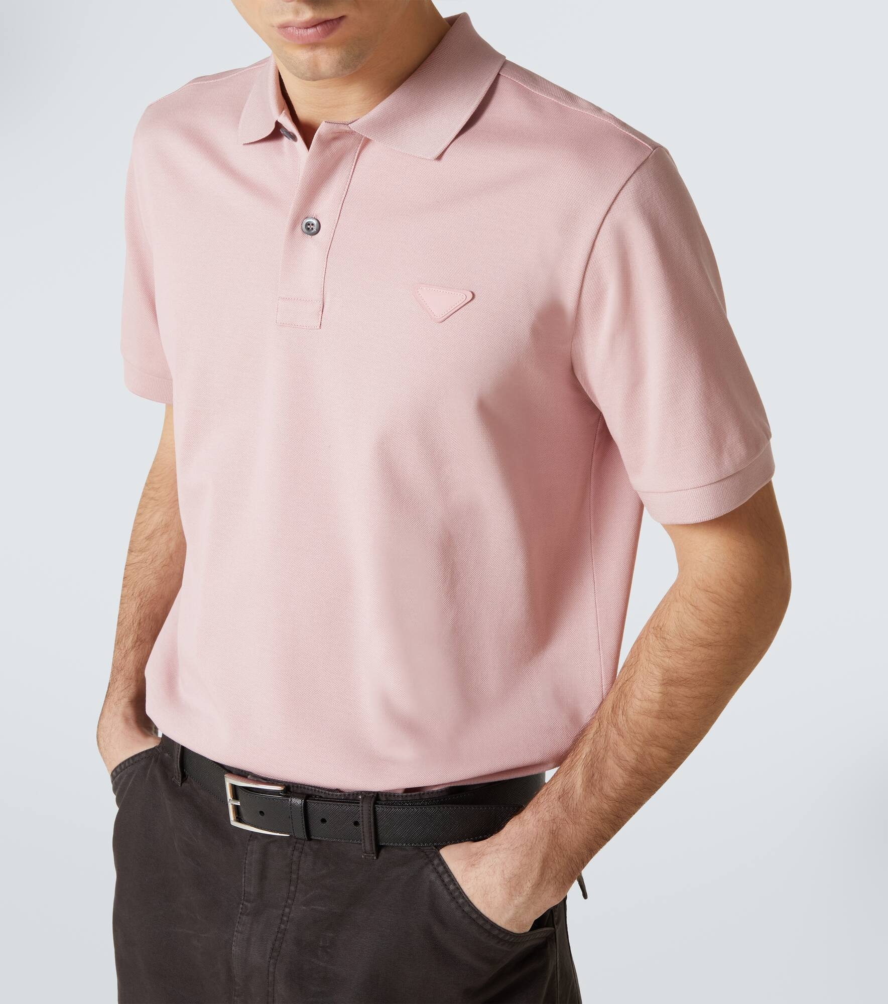 Cotton piqué polo shirt - 5