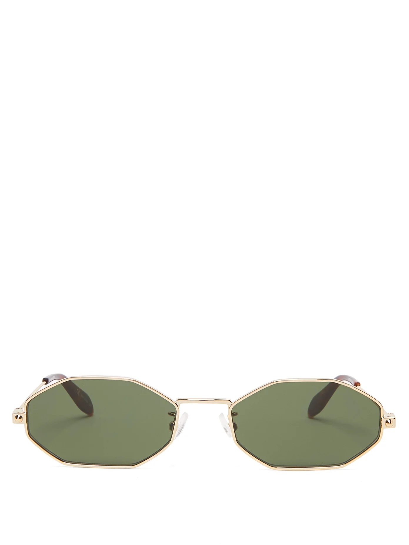 Octagonal metal sunglasses - 1