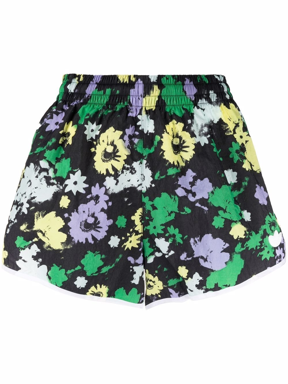 floral-print shorts - 1