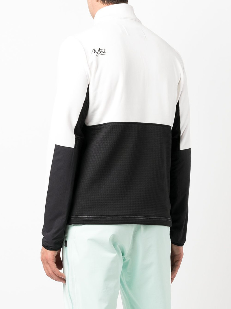 colour-block zipped vest 4