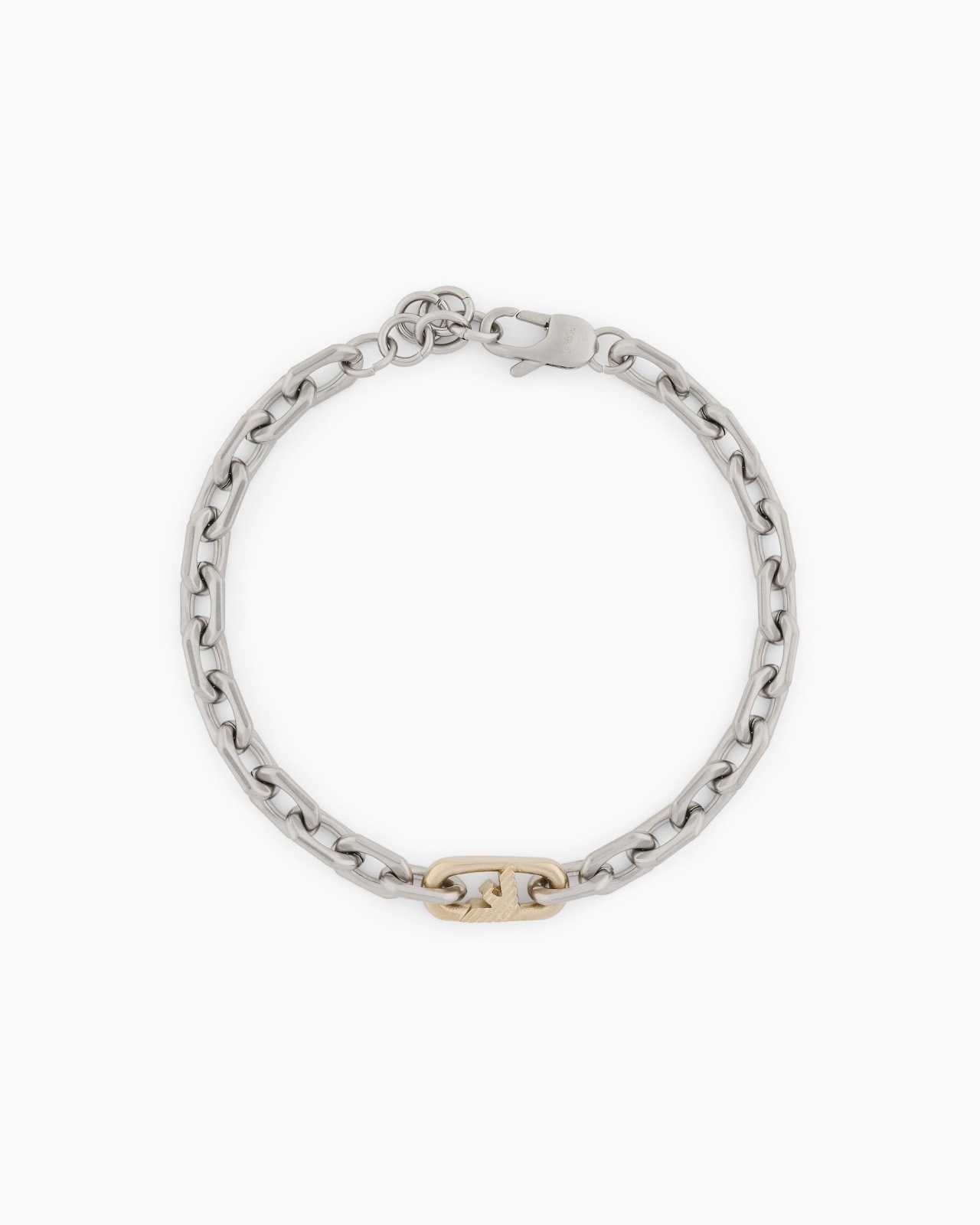 TWO-TONE STAINLESS STEEL CHAIN BRACELET - 1