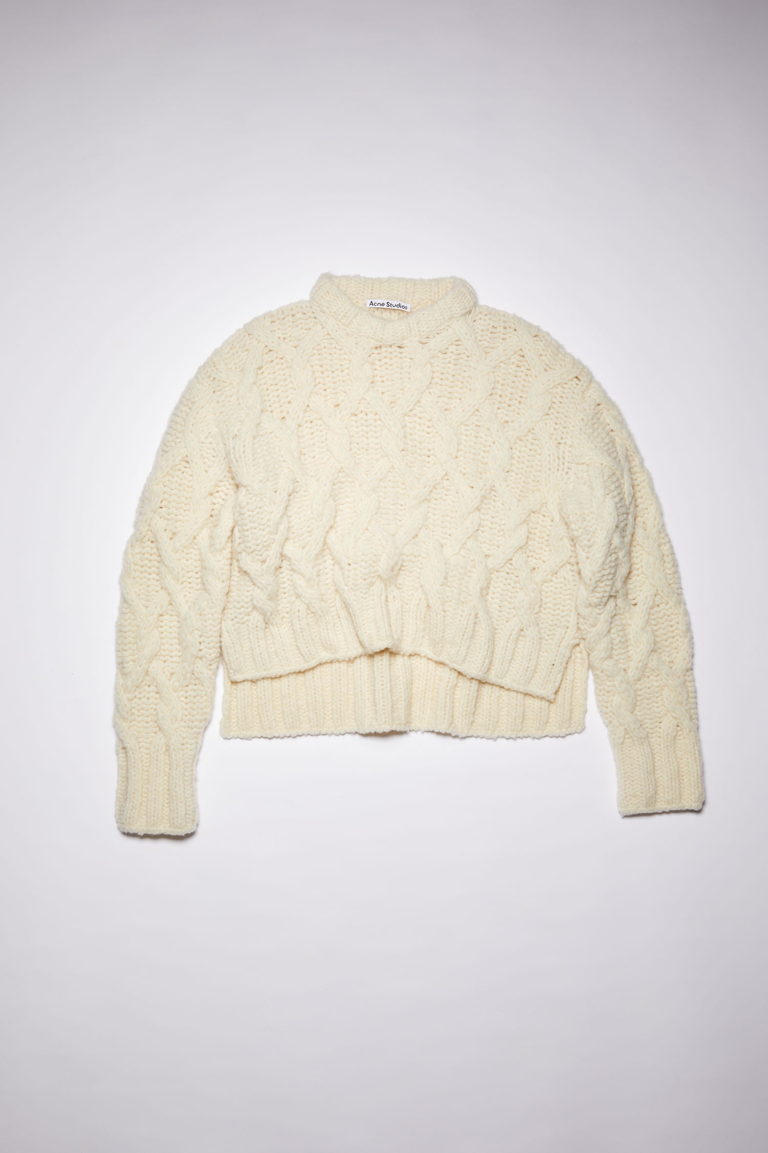 Cable knit sweater - Off white - 4