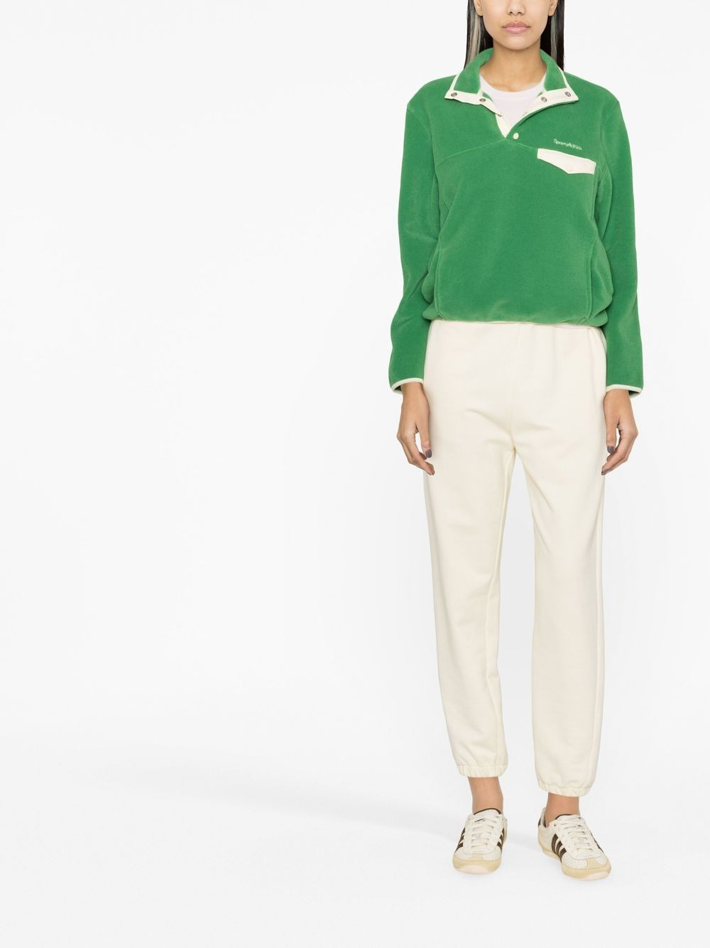 funnel neck long-sleeved jumper - 3