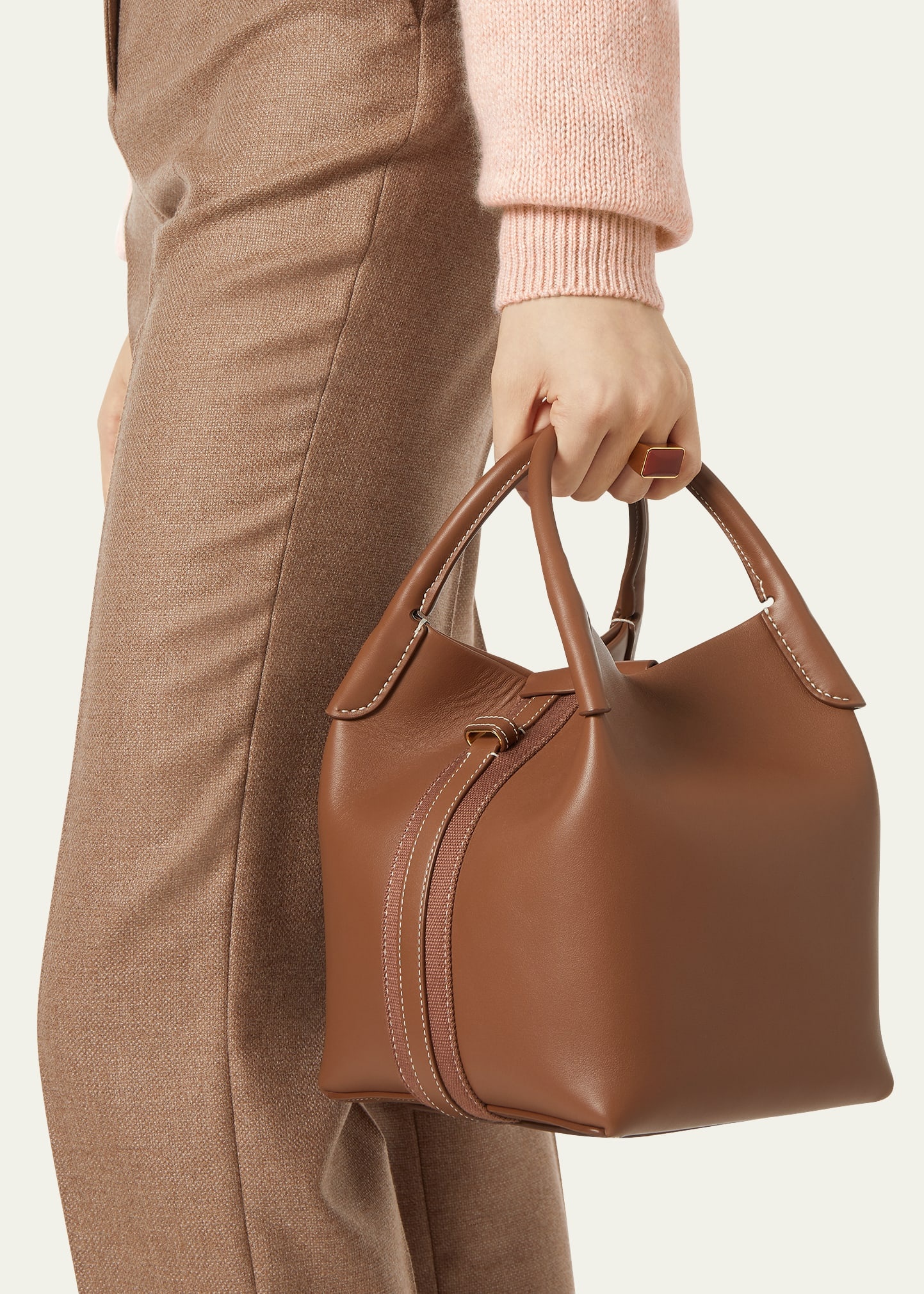 Bale Leather Top-Handle Bag - 2