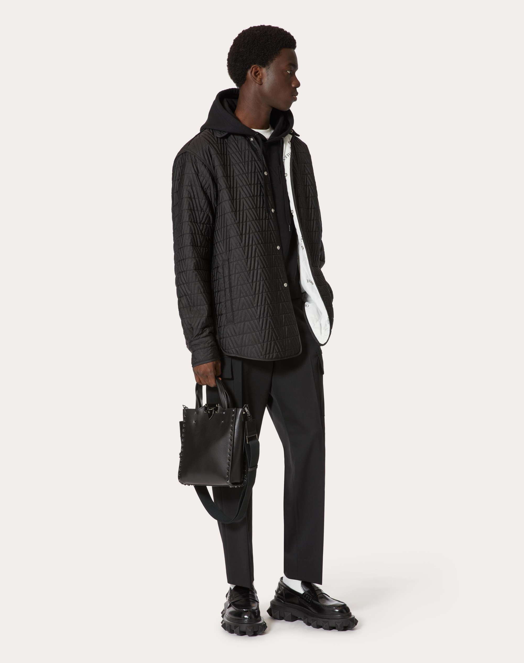 QUILTED NYLON OVERSHIRT - 2